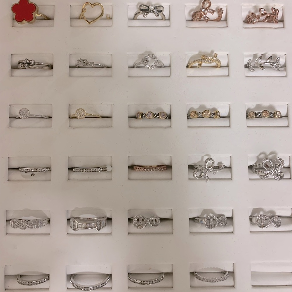 Gold plated rings